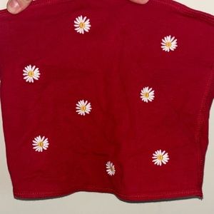 Hollister strapless daisy top